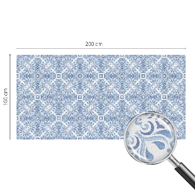 Sichtschutz Klebefolie für Fenster Blaue Fliesen