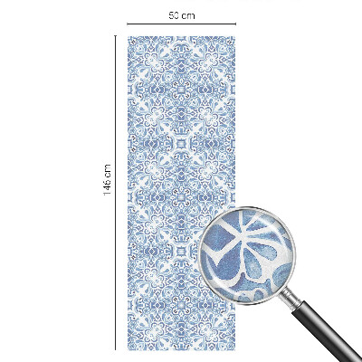 Sichtschutz Klebefolie für Fenster Blaue Fliesen