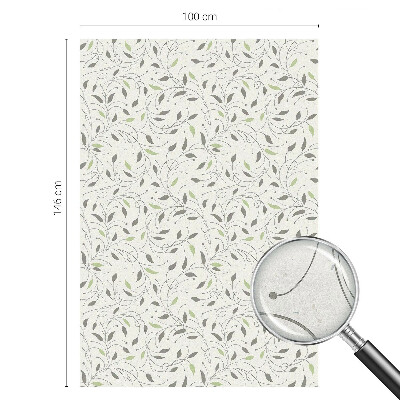 Fensterfolie mit Motiv Buntglas Blätter von Trieben