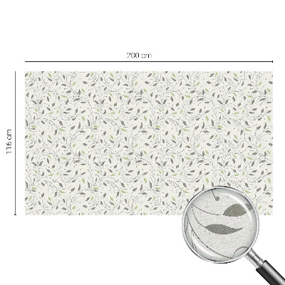 Fensterfolie mit Motiv Buntglas Blätter von Trieben