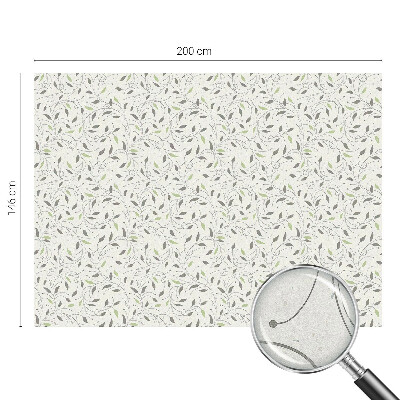 Fensterfolie mit Motiv Buntglas Blätter von Trieben