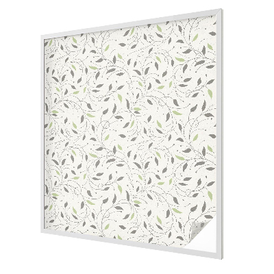 Fensterfolie mit Motiv Buntglas Blätter von Trieben