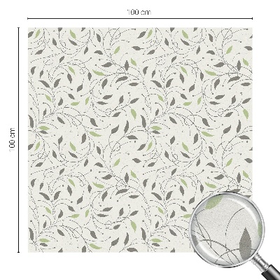 Fensterfolie mit Motiv Buntglas Blätter von Trieben