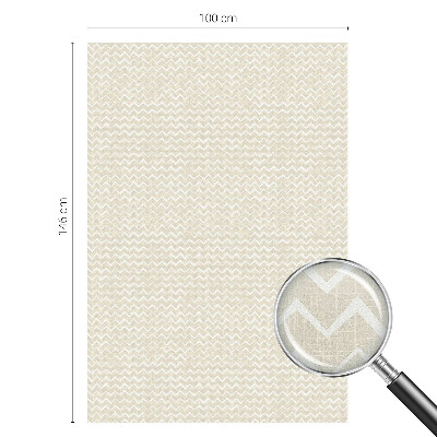 Sichtschutz Klebefolie für Fenster Beige Zickzack