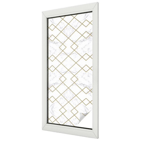 Milchglasfolie Fenster Buntglasoptik Geometrische Linien