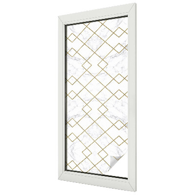 Milchglasfolie Fenster Buntglasoptik Geometrische Linien