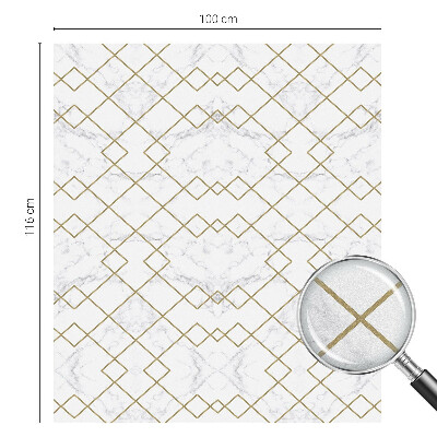Milchglasfolie Fenster Buntglasoptik Geometrische Linien