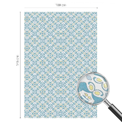 Milchglasfolie Fenster Buntglasoptik Geometrische Rosetten