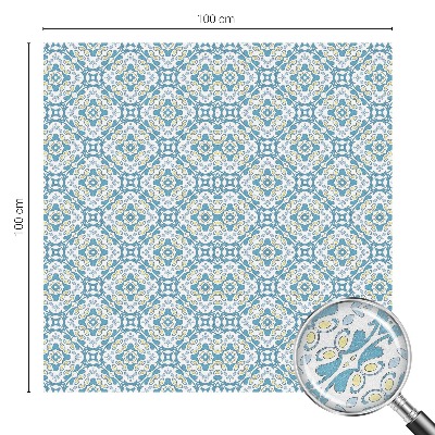 Milchglasfolie Fenster Buntglasoptik Geometrische Rosetten