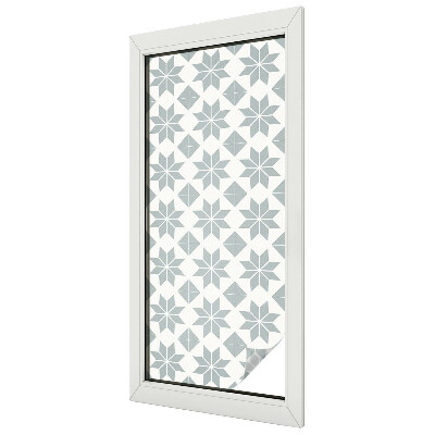 Fensterfolie mit Motiv Buntglas Geometrische Sterne