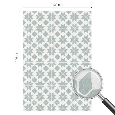 Fensterfolie mit Motiv Buntglas Geometrische Sterne