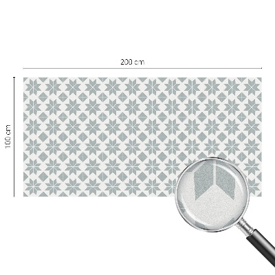 Fensterfolie mit Motiv Buntglas Geometrische Sterne