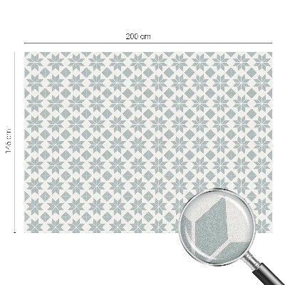 Fensterfolie mit Motiv Buntglas Geometrische Sterne