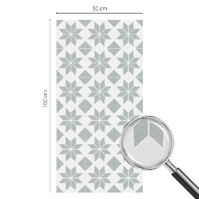 Fensterfolie mit Motiv Buntglas Geometrische Sterne