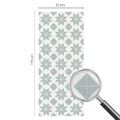 Fensterfolie mit Motiv Buntglas Geometrische Sterne