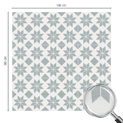 Fensterfolie mit Motiv Buntglas Geometrische Sterne