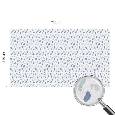 Fensterfolie Sichtschutz Blaue Muster