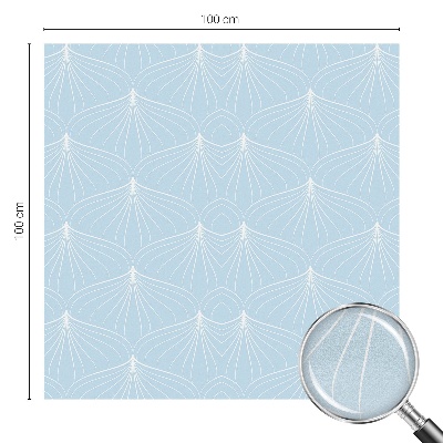 Milchglasfolie Fenster Buntglasoptik Harmonische Fans