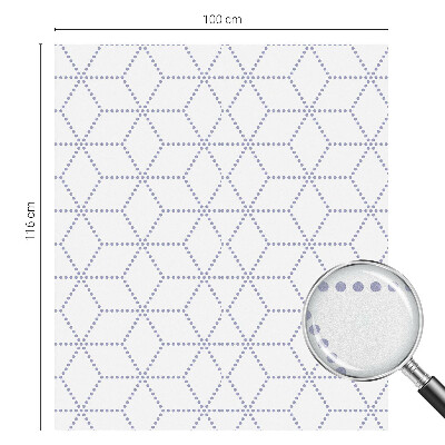 Milchglasfolie Fenster Buntglasoptik Lila Rauten