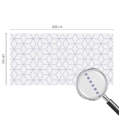 Milchglasfolie Fenster Buntglasoptik Lila Rauten