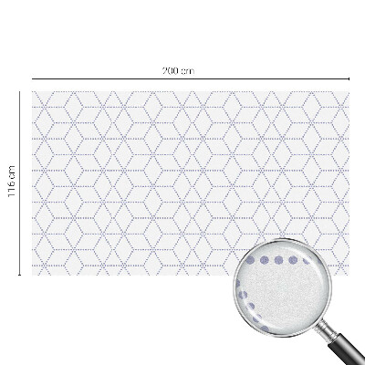 Milchglasfolie Fenster Buntglasoptik Lila Rauten