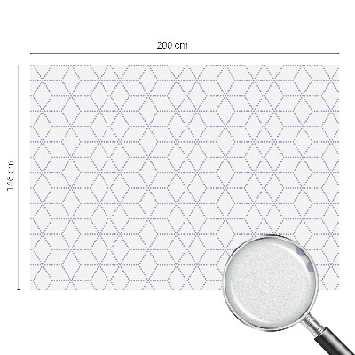 Milchglasfolie Fenster Buntglasoptik Lila Rauten