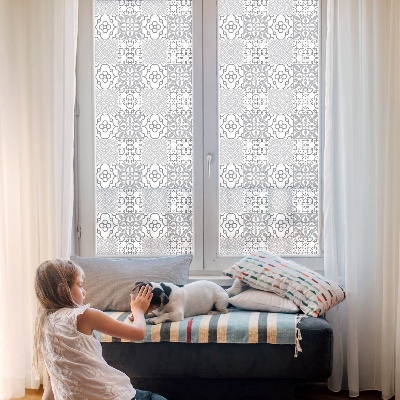 Fensterfolie mit Motiv Buntglas Klassische Muster