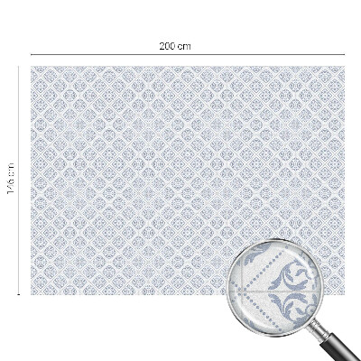 Milchglasfolie Fenster Buntglasoptik Zarte Rosetten