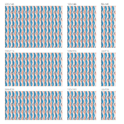 Fensterfolie mit Motiv Buntglas Wellenförmiger Rhythmus