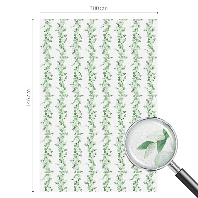 Fensterfolie Sichtschutz Grüne Girlanden