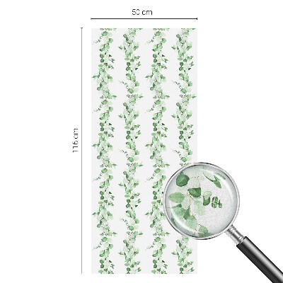 Fensterfolie Sichtschutz Grüne Girlanden