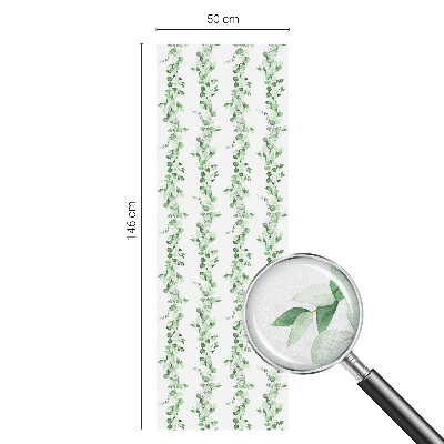 Fensterfolie Sichtschutz Grüne Girlanden