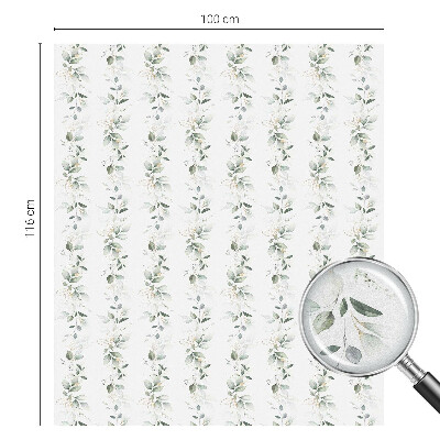 Milchglasfolie Fenster Buntglasoptik Pflanzenzauber