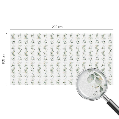 Milchglasfolie Fenster Buntglasoptik Pflanzenzauber