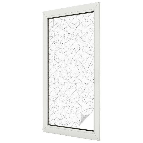 Fensterfolie mit Motiv Buntglas Geometrische Muster
