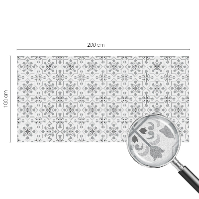 Fensterfolie mit Motiv Buntglas Symmetrische Ornamente