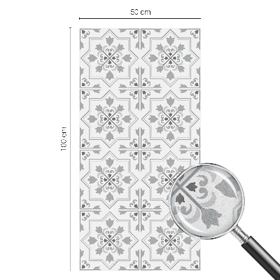 Fensterfolie mit Motiv Buntglas Symmetrische Ornamente