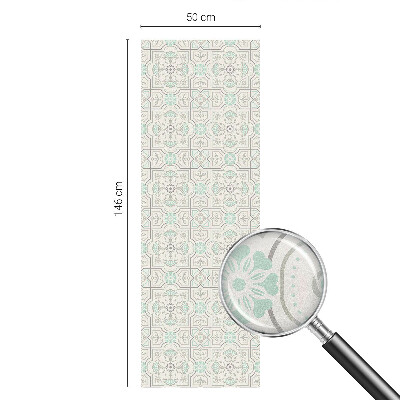 Fensterfolie Sichtschutz Blumenfliesen