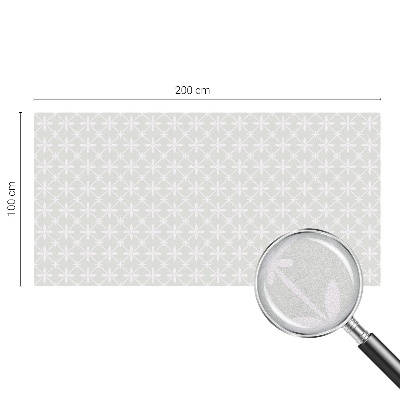 Milchglasfolie Fenster Buntglasoptik Blumensymmetrie