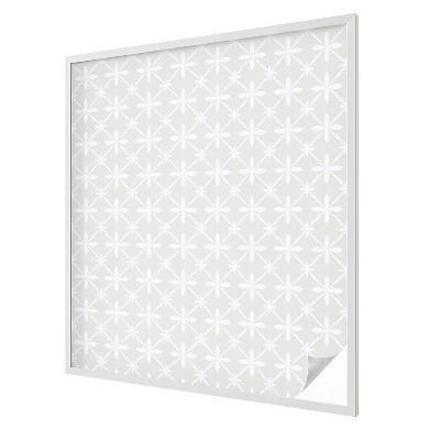 Milchglasfolie Fenster Buntglasoptik Blumensymmetrie