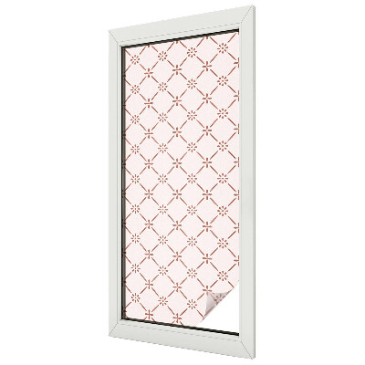 Fensterfolie mit Motiv Buntglas Blumenmuster