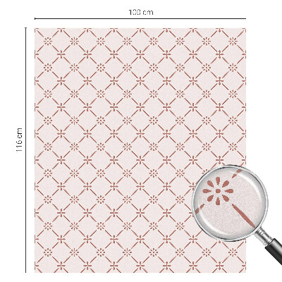 Fensterfolie mit Motiv Buntglas Blumenmuster