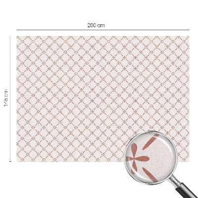 Fensterfolie mit Motiv Buntglas Blumenmuster