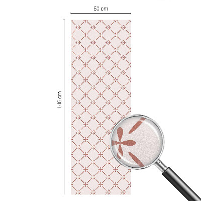 Fensterfolie mit Motiv Buntglas Blumenmuster