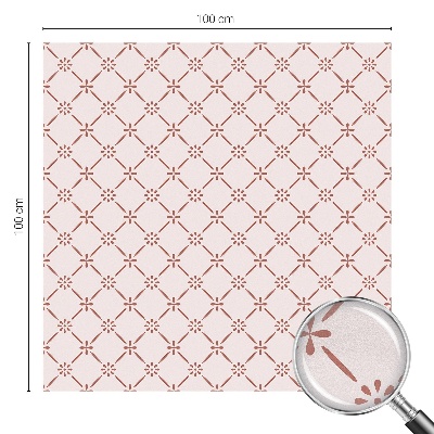 Fensterfolie mit Motiv Buntglas Blumenmuster