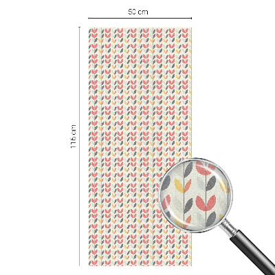 Fensterfolie mit Motiv Buntglas Retro-Blätter