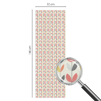 Fensterfolie mit Motiv Buntglas Retro-Blätter