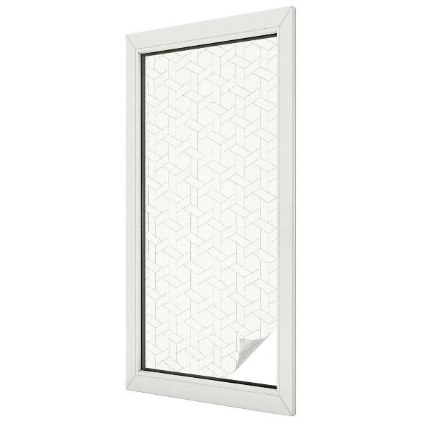 Fensterfolie Sichtschutz Geometrisches Geflecht