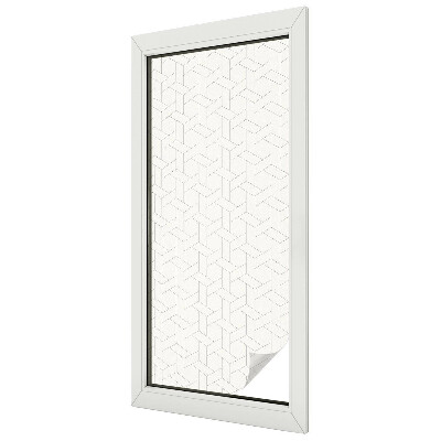 Fensterfolie Sichtschutz Geometrisches Geflecht