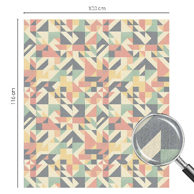 Milchglasfolie Fenster Buntglasoptik Die Energie der Geometrie